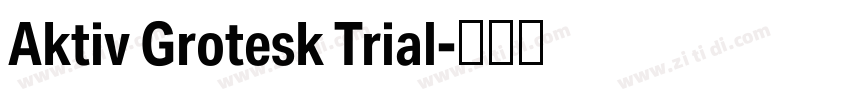 Aktiv Grotesk Trial字体转换